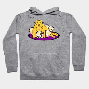 Fat Cat got all the Easter Eggs Hoodie